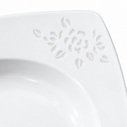 Fuyu Peony Linglong Square Plate — white-background product view 2; AI-assisted image
