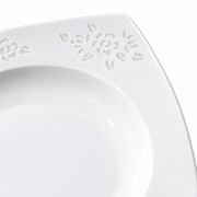 Fuyu Peony Linglong Square Plate — white-background product view 3; AI-assisted image