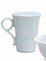 Fuyu Orchid Dining Set — Six Pieces — white-background product view 2; AI-assisted image