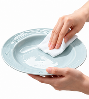 Fuyu Orchid Dining Set — Six Pieces — white-background product view 3; AI-assisted image