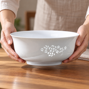 Fuyu Peony Linglong Serving Bowl — styled use illustration; props and additional pieces excluded 10; AI-assisted image