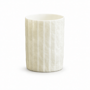 Shiwu Wanyi Folded Porcelain Tumbler — white-background product view 1; AI-assisted image