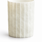 Shiwu Wanyi Folded Porcelain Tumbler — white-background product view 3; AI-assisted image