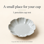 Yuanwu Petal Cup Rest — dimensions, composition or care information 4; AI-assisted image