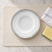 RESONG Erya Ringed Deep Plate — styled use illustration; props and additional pieces excluded 12; AI-assisted image