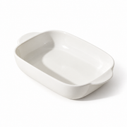 MDZF White Baking Dish — 600 mL — white-background product view 1; AI-assisted image