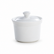 Lanting White Bone China Lidded Pot — white-background product view 1; AI-assisted image