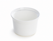 Lanting White Bone China Lidded Pot — white-background product view 2; AI-assisted image