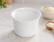 Lanting White Bone China Lidded Pot — styled use illustration; props and additional pieces excluded 10; AI-assisted image