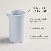 Loveramics Carrara Coffee Jug — 300 mL — dimensions, composition or care information 5; AI-assisted image