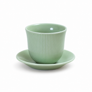 Loveramics Green Tasting Cup & Saucer — white-background product view 1; AI-assisted image