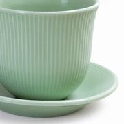 Loveramics Green Tasting Cup & Saucer — white-background product view 3; AI-assisted image