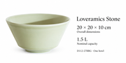 Loveramics Bauhaus Green Serving Bowl — dimensions, composition or care information 4; AI-assisted image