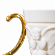 XIQI Arclight Bone China Mug — white-background product view 2; AI-assisted image