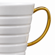 XIQI Arclight Bone China Mug — white-background product view 3; AI-assisted image