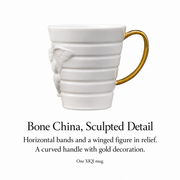 XIQI Arclight Bone China Mug — dimensions, composition or care information 5; AI-assisted image
