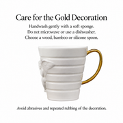XIQI Arclight Bone China Mug — dimensions, composition or care information 6; AI-assisted image