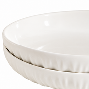 MDZF Fluted White Deep Plates — Pair — white-background product view 2; AI-assisted image