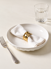 MDZF Fluted White Deep Plates — Pair — styled use illustration; props and additional pieces excluded 7; AI-assisted image