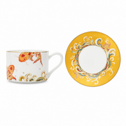 Taoxichuan Koi Cup & Saucer — white-background product view 2; AI-assisted image