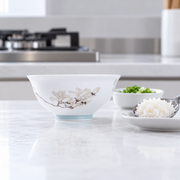 Taoxichuan Magnolia Rice Bowl — styled use illustration; props and additional pieces excluded 9; AI-assisted image