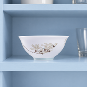 Taoxichuan Magnolia Rice Bowl — styled use illustration; props and additional pieces excluded 12; AI-assisted image
