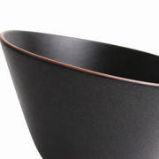 Rollin Black Slanted Bowl — 630 mL — white-background product view 3; AI-assisted image