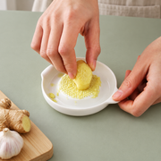 GreatFamily White Porcelain Grater Plate — styled use illustration; props and additional pieces excluded 8; AI-assisted image