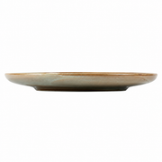 DXC Cream Reactive-Glaze Dinner Plate — white-background product view 2; AI-assisted image