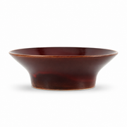 DXC Red-Brown Low-Foot Noodle Bowl — white-background product view 2; AI-assisted image