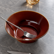 DXC Red-Brown Low-Foot Noodle Bowl — styled use illustration; props and additional pieces excluded 8; AI-assisted image