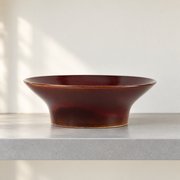 DXC Red-Brown Low-Foot Noodle Bowl — styled use illustration; props and additional pieces excluded 12; AI-assisted image