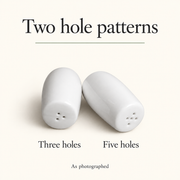 Rollin White Salt & Pepper Shakers — Pair — dimensions, composition or care information 5; AI-assisted image