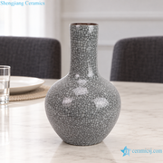 Shengjiang Charcoal Crackle Vase — styled use illustration; props and additional pieces excluded 7; AI-assisted image