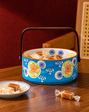 SONGFA Starry Floral Basket — styled use illustration; props and additional pieces excluded 9; AI-assisted image