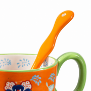 SONGFA Orange Breakfast Set — Three Pieces — white-background product view 2; AI-assisted image