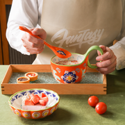 SONGFA Orange Breakfast Set — Three Pieces — styled use illustration; props and additional pieces excluded 7; AI-assisted image