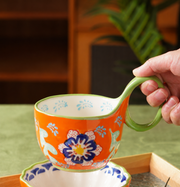 SONGFA Orange Breakfast Set — Three Pieces — styled use illustration; props and additional pieces excluded 8; AI-assisted image
