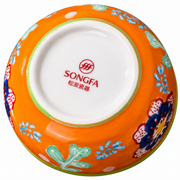 SONGFA Orange Lidded Pot — 400 mL — white-background product view 3; AI-assisted image