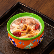 SONGFA Orange Lidded Pot — 400 mL — styled use illustration; props and additional pieces excluded 10; AI-assisted image