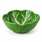 AI-assisted illustration of Verdant Leaf Bowl — Emerald Green, catalog three quarter view.
