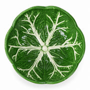 AI-assisted illustration of Verdant Leaf Bowl — Emerald Green, catalog overhead view.