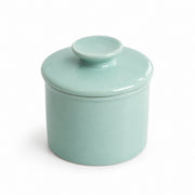 AI-assisted illustration of Mint French Butter Keeper, catalog closed view.
