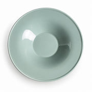 AI-assisted illustration of Sage Wide-Rim Pasta Plate, overhead catalog view.