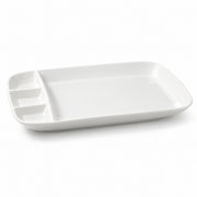 AI-assisted illustration of Ivory Four-Compartment Plate, catalog profile view.