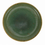 AI-assisted concept image of forest breakfast plate: overhead view.