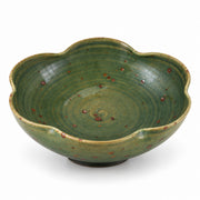 AI-assisted concept image of forest petal serving bowl: overall product view.