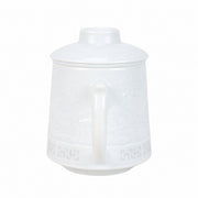 AI-assisted concept image of linglong landscape infuser mug: view of the handle and body.