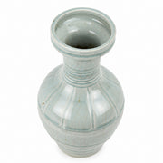 AI-assisted concept image of pale green ring-neck vase: a second view of the form.